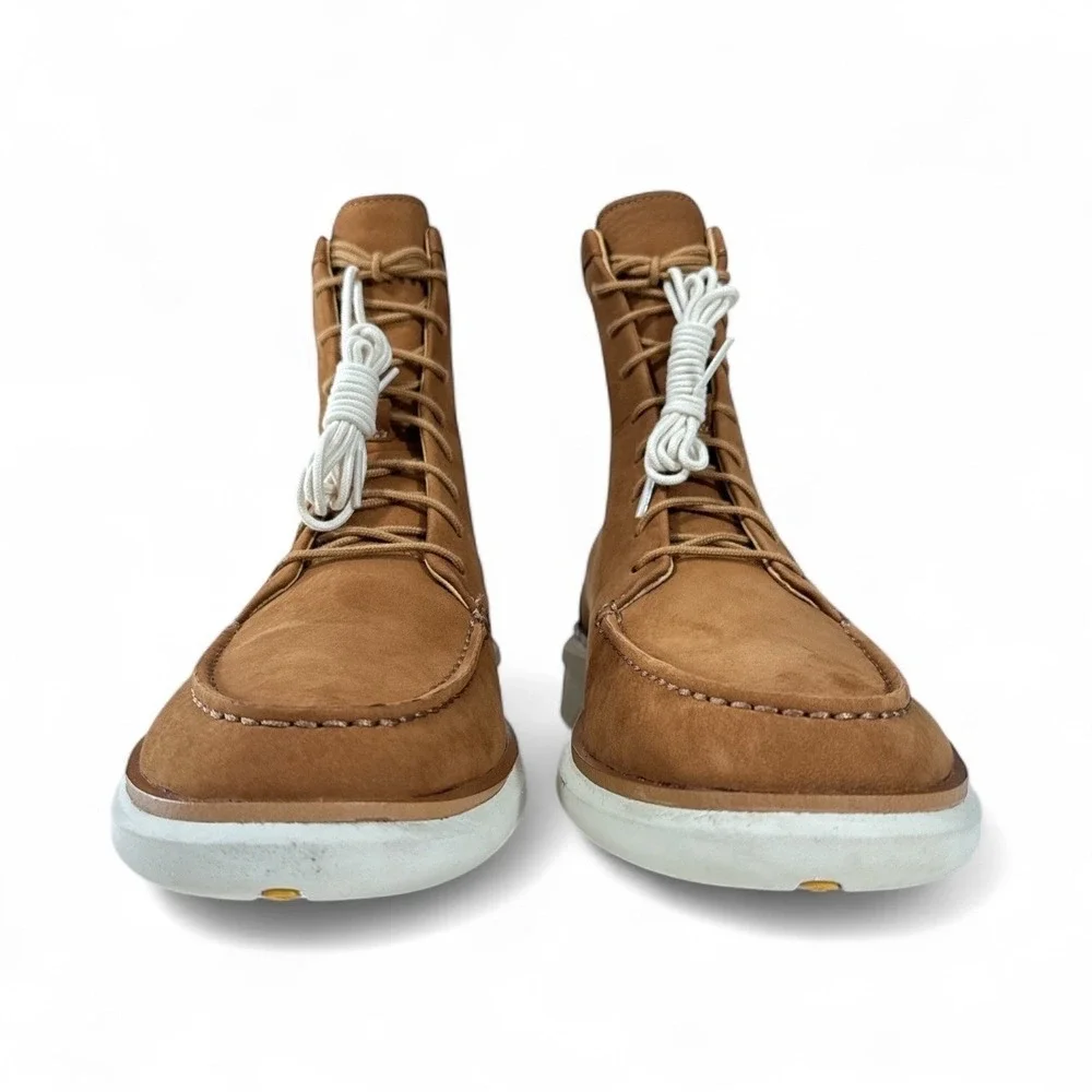 Sperry John Legend Commodore Rust Leather Lace Up Boots Mens Sz 10.5 M‎